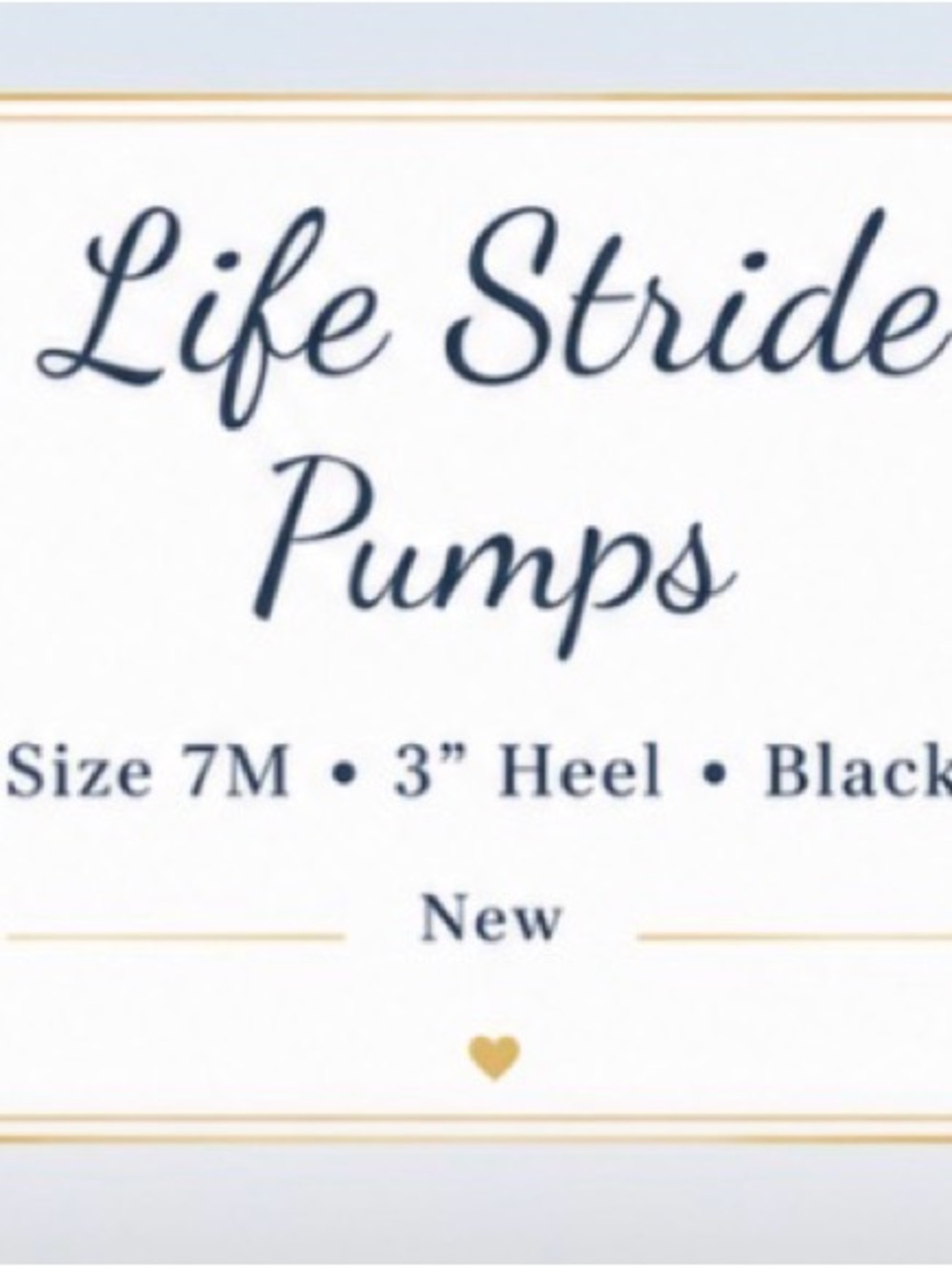 LifeStride Black Slingback Heels Comfort Soft System Pumps 3” Heel, Size 7M NWOT - Picture 3 of 8